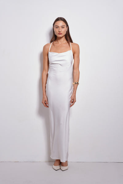 Annabel slip dress | White