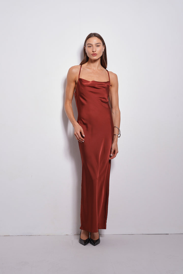 Annabel slip dress | Merlot
