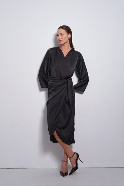 Kamilia wrap skirt | Black
