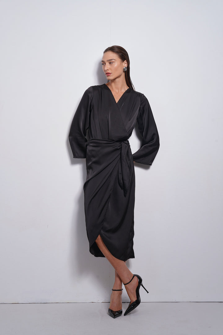Kamilia wrap skirt | Black