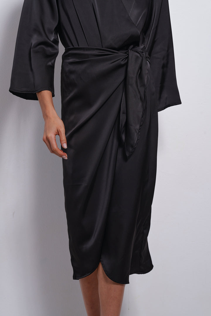 Kamilia wrap skirt | Black