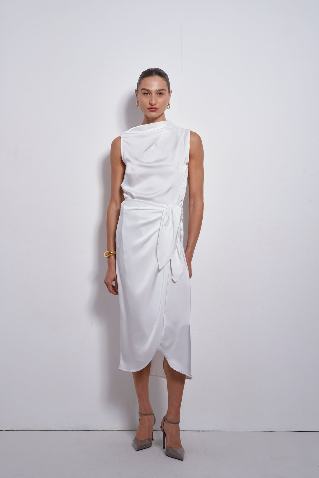 Kamilia wrap skirt | White