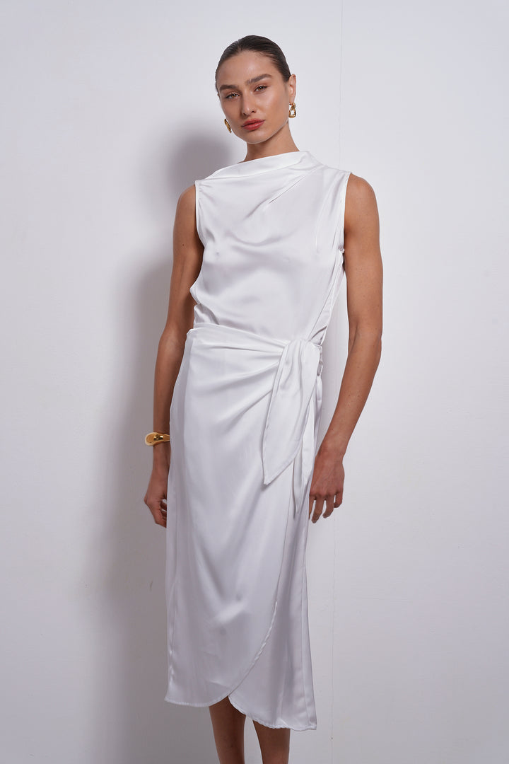 Kamilia wrap skirt | White