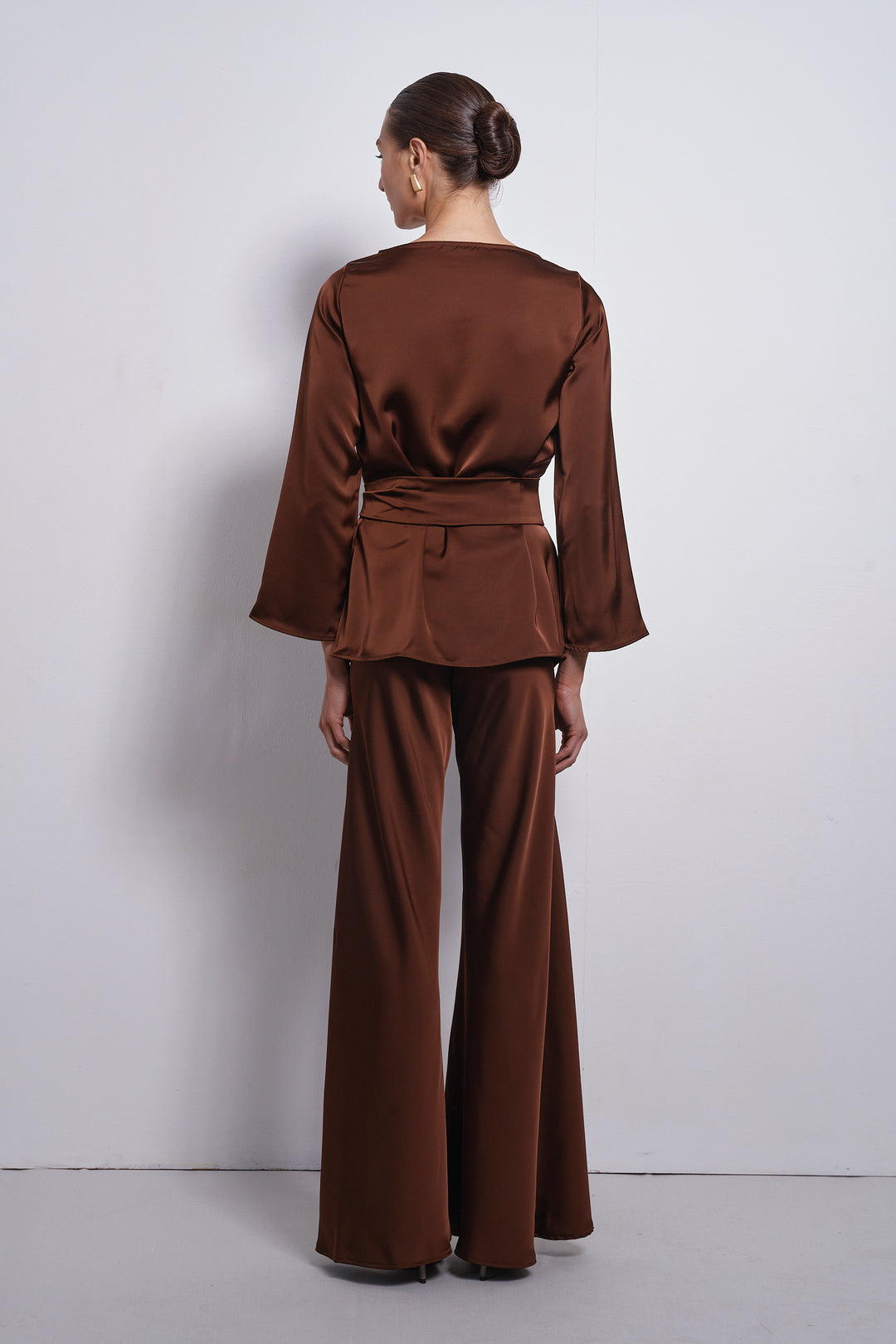 Arlo evening pants | Chocolate Brown