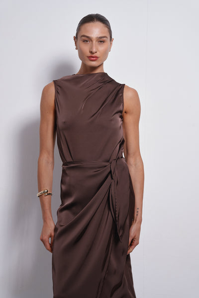 Liv top bodysuit | Dark Chocolate