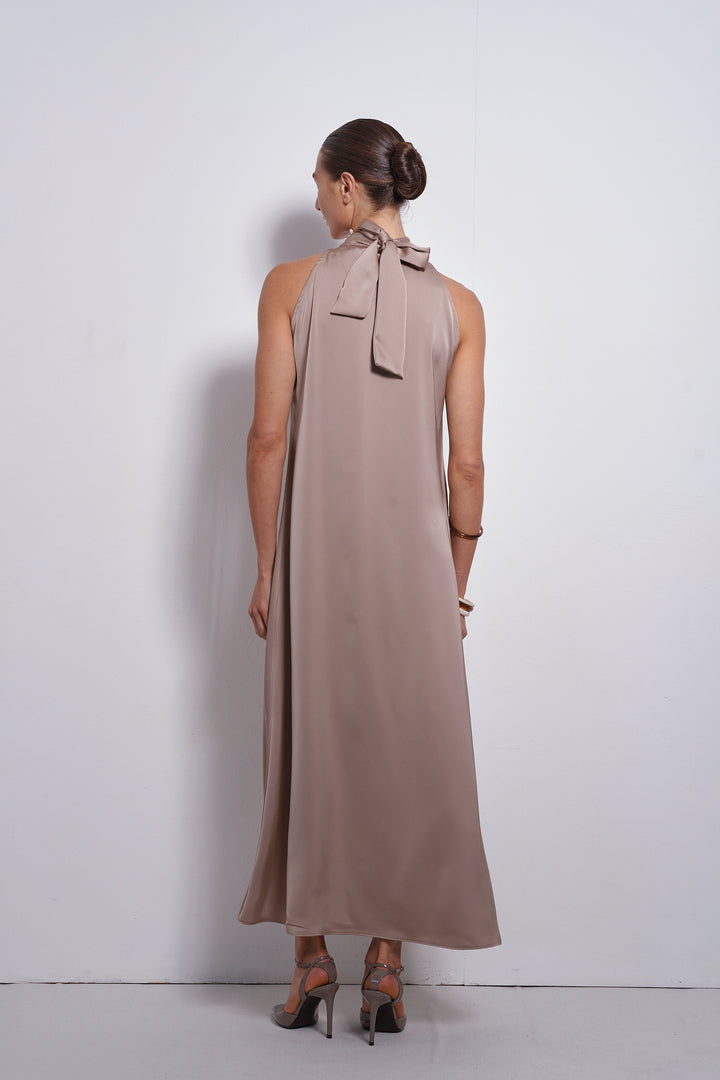 Vanessa collar dress | champagne