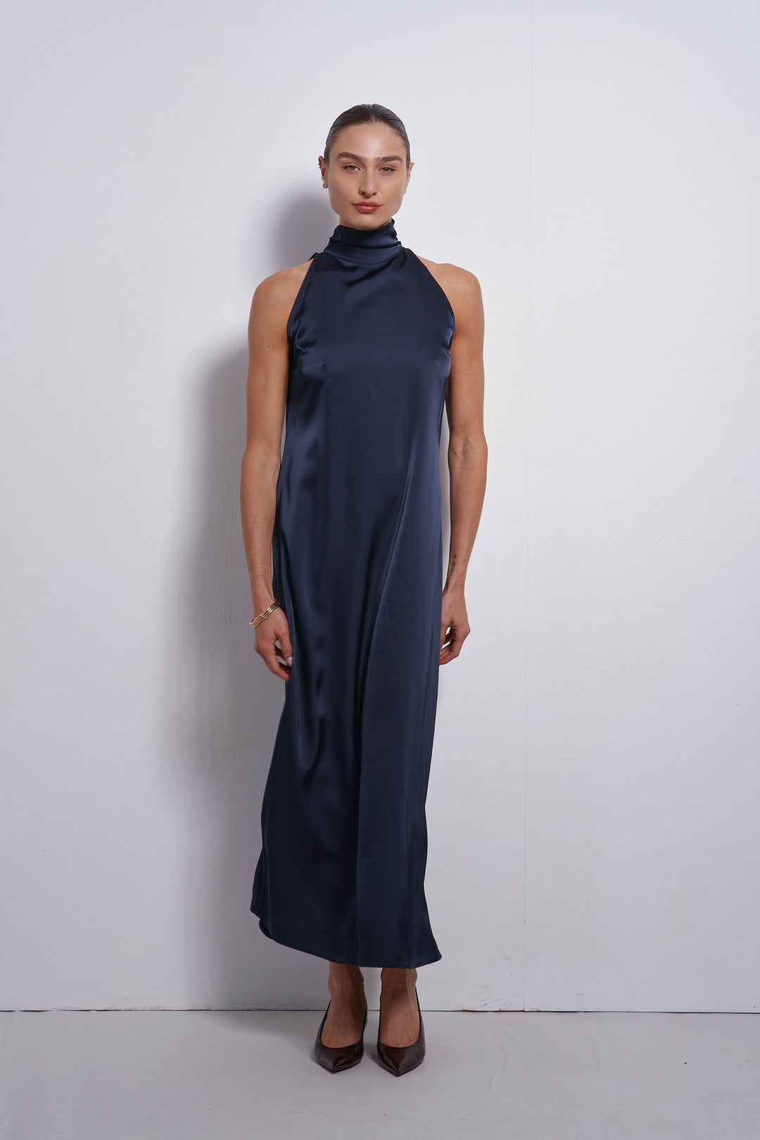 Vanessa collar dress | Dark Blue