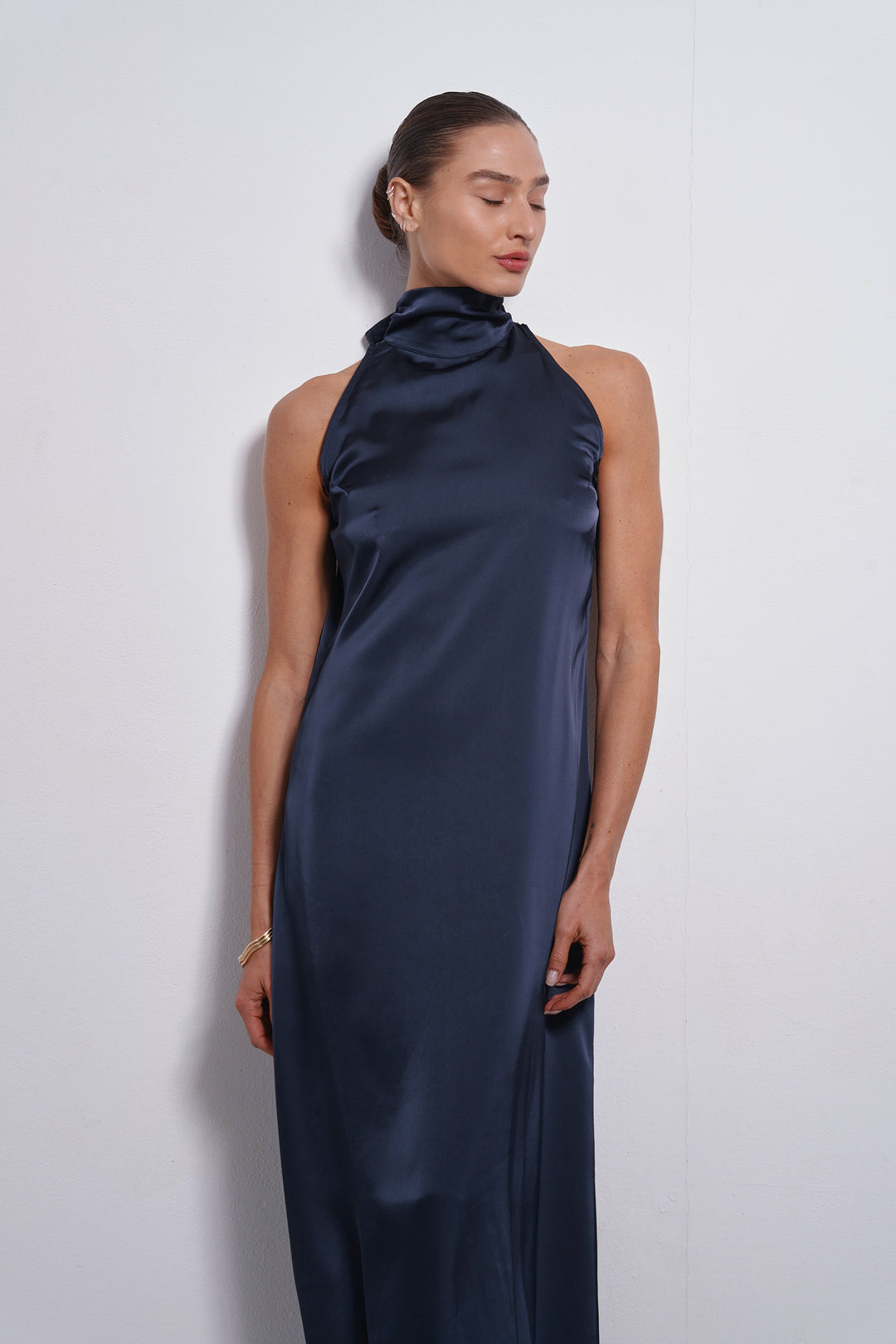 Vanessa collar dress | Dark Blue