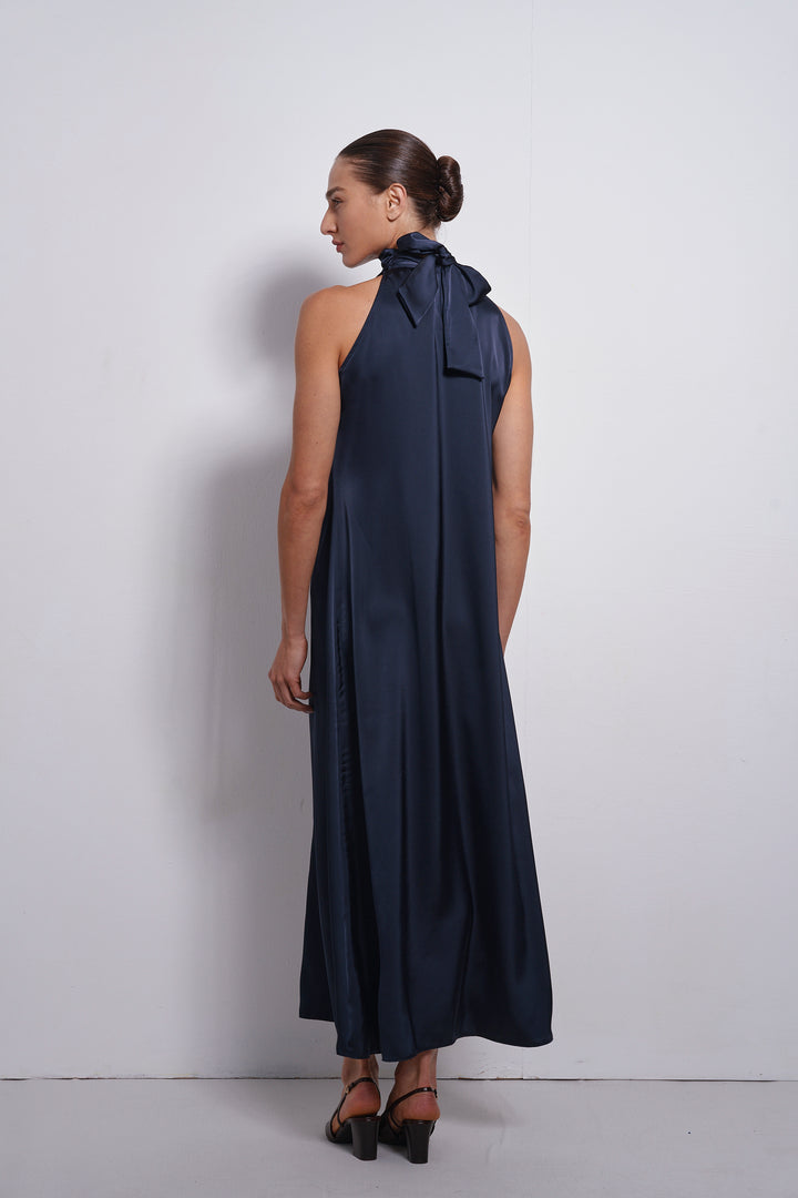 Vanessa collar dress | Dark Blue