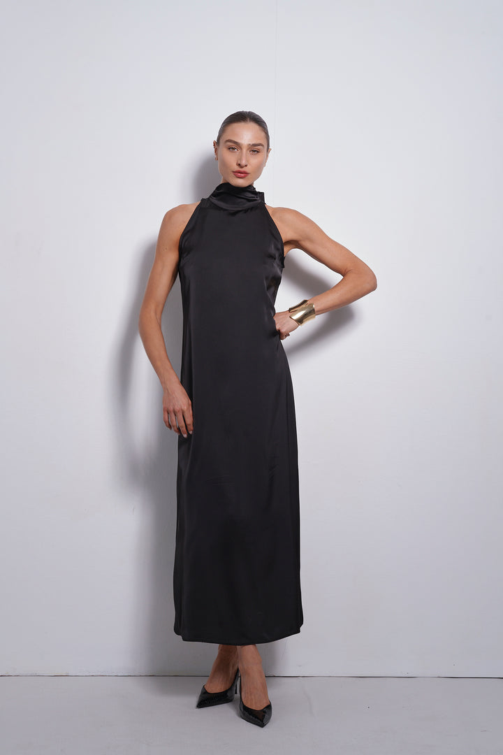 Vanessa collar dress | Black