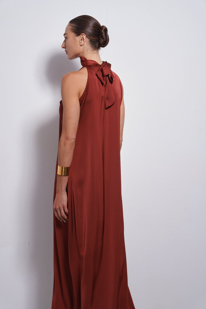 Vanessa collar dress | Merlot