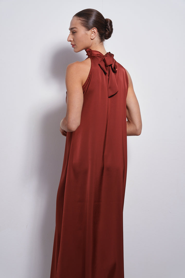 Vanessa collar dress | Merlot