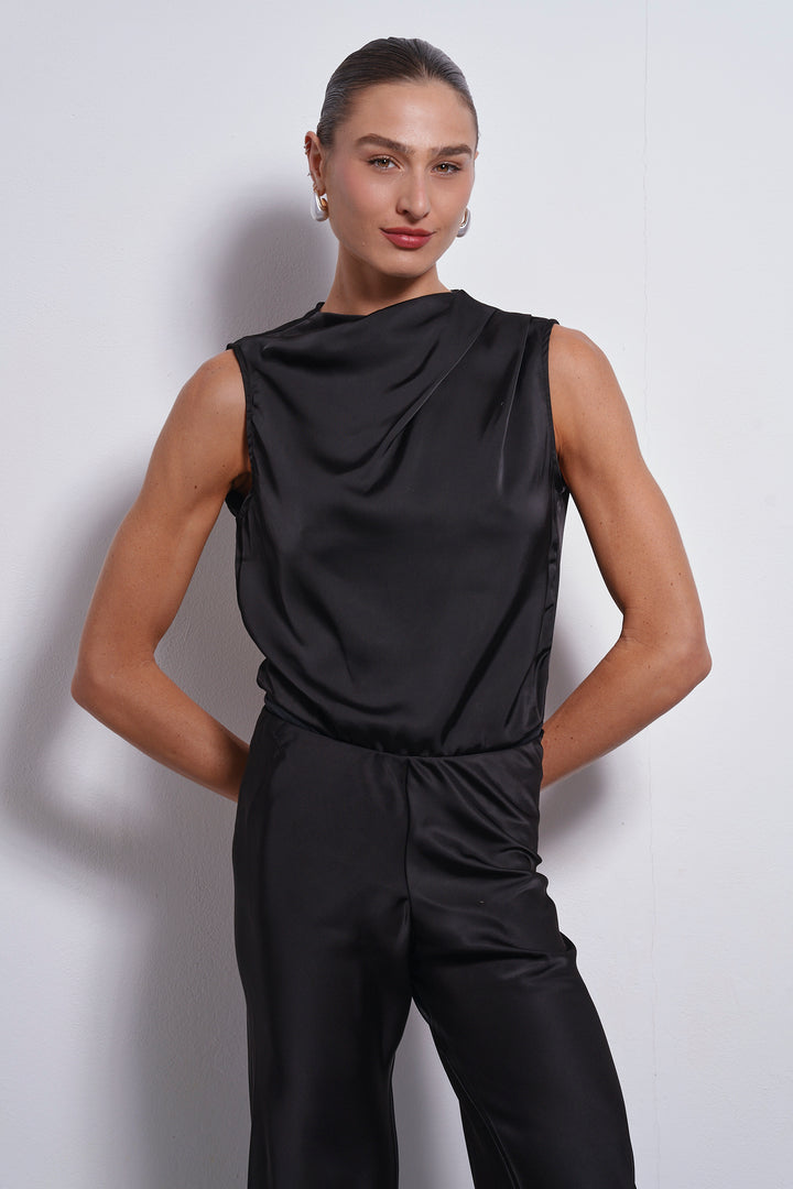 Liv top bodysuit | Black