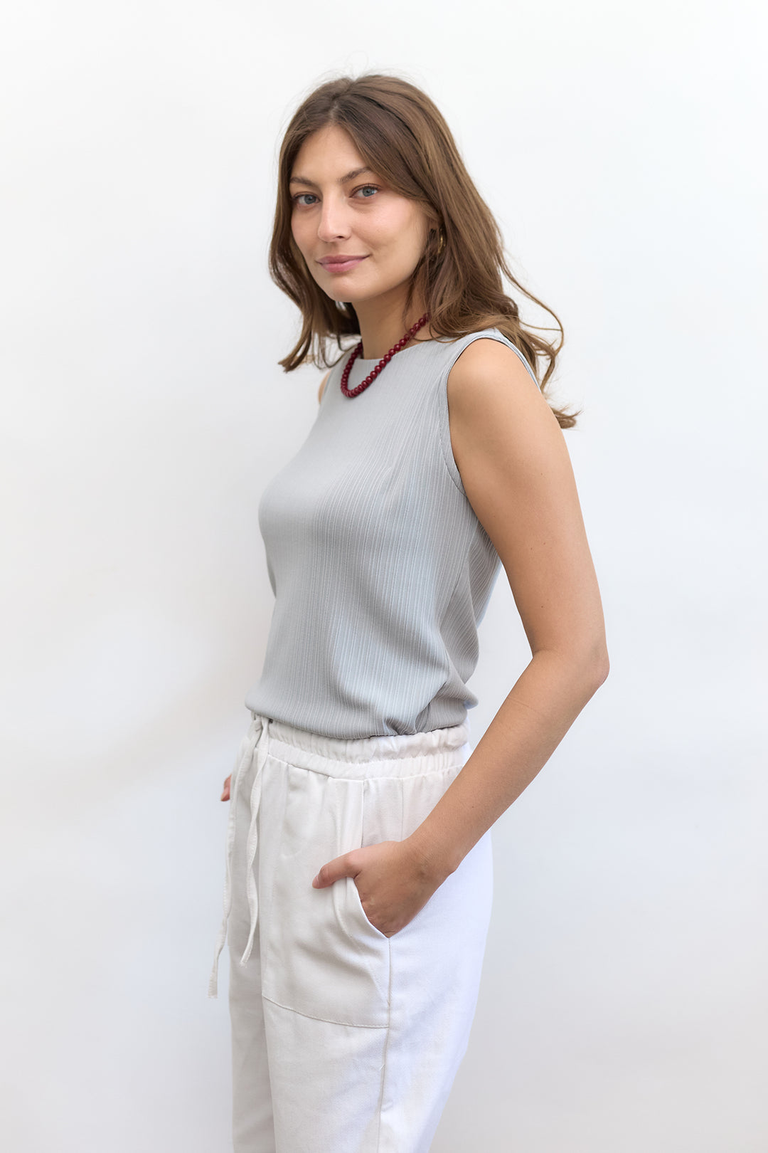 Vera Top | Light Grey