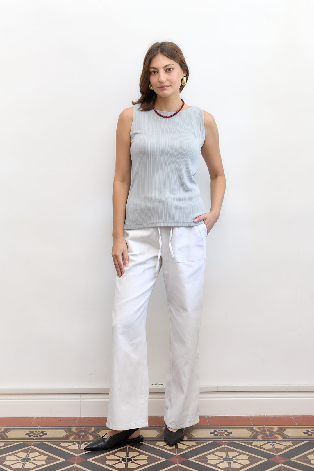 Vera Top | Light Grey