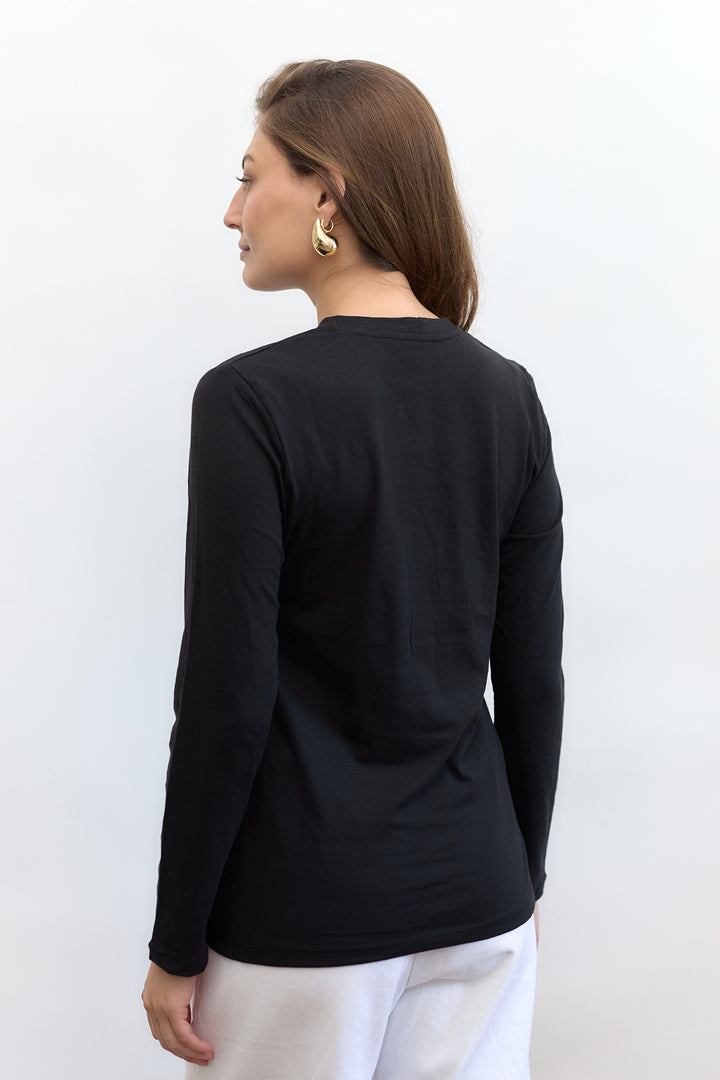 Mona Basic Top | Black