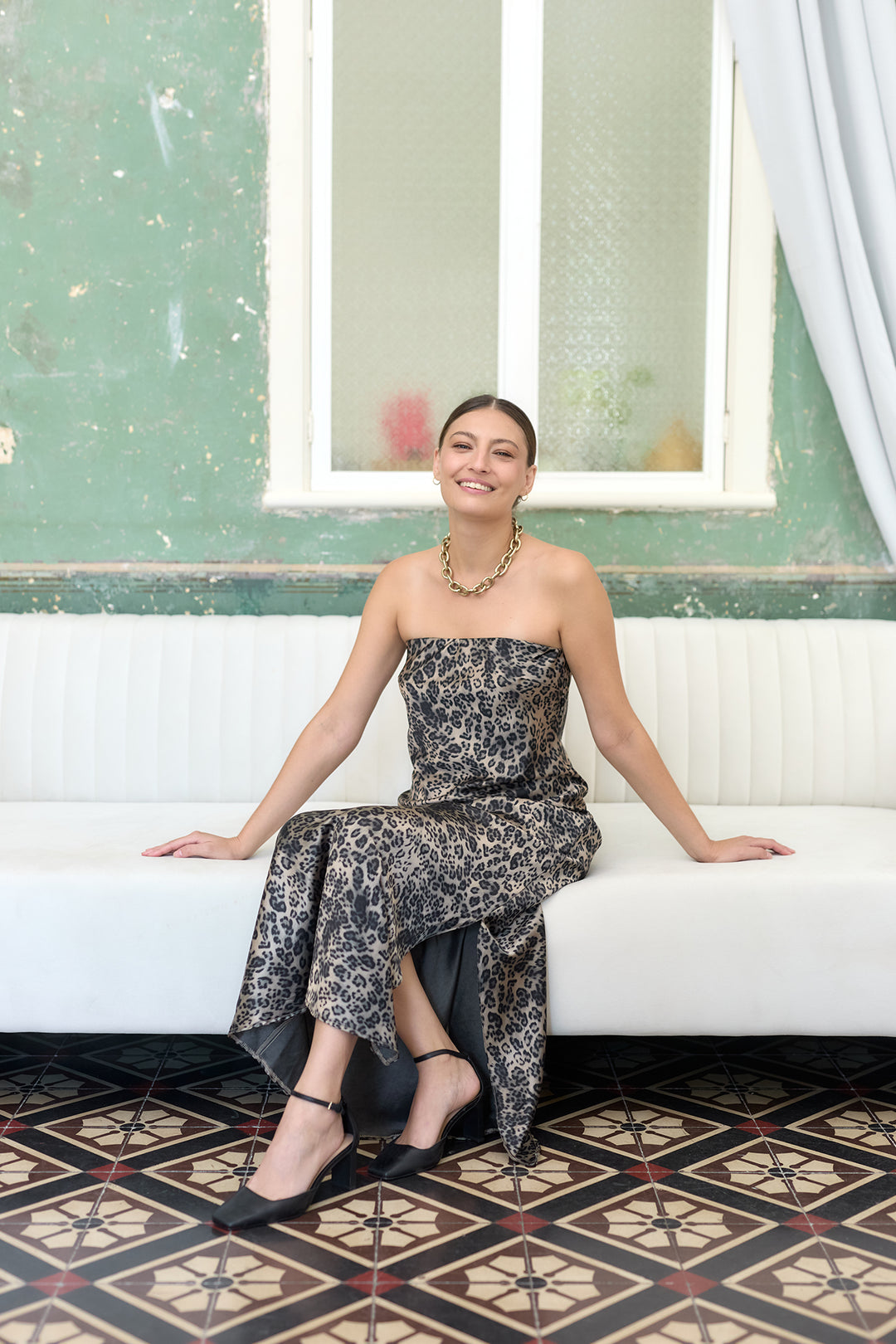Alessia dress | Leopard
