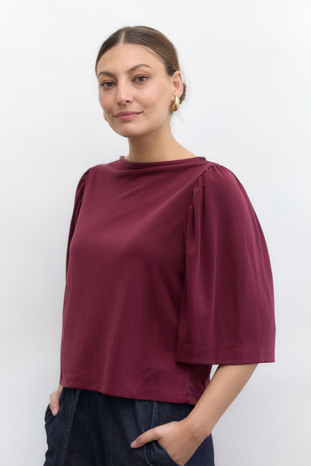 Lenny top | Bordeaux