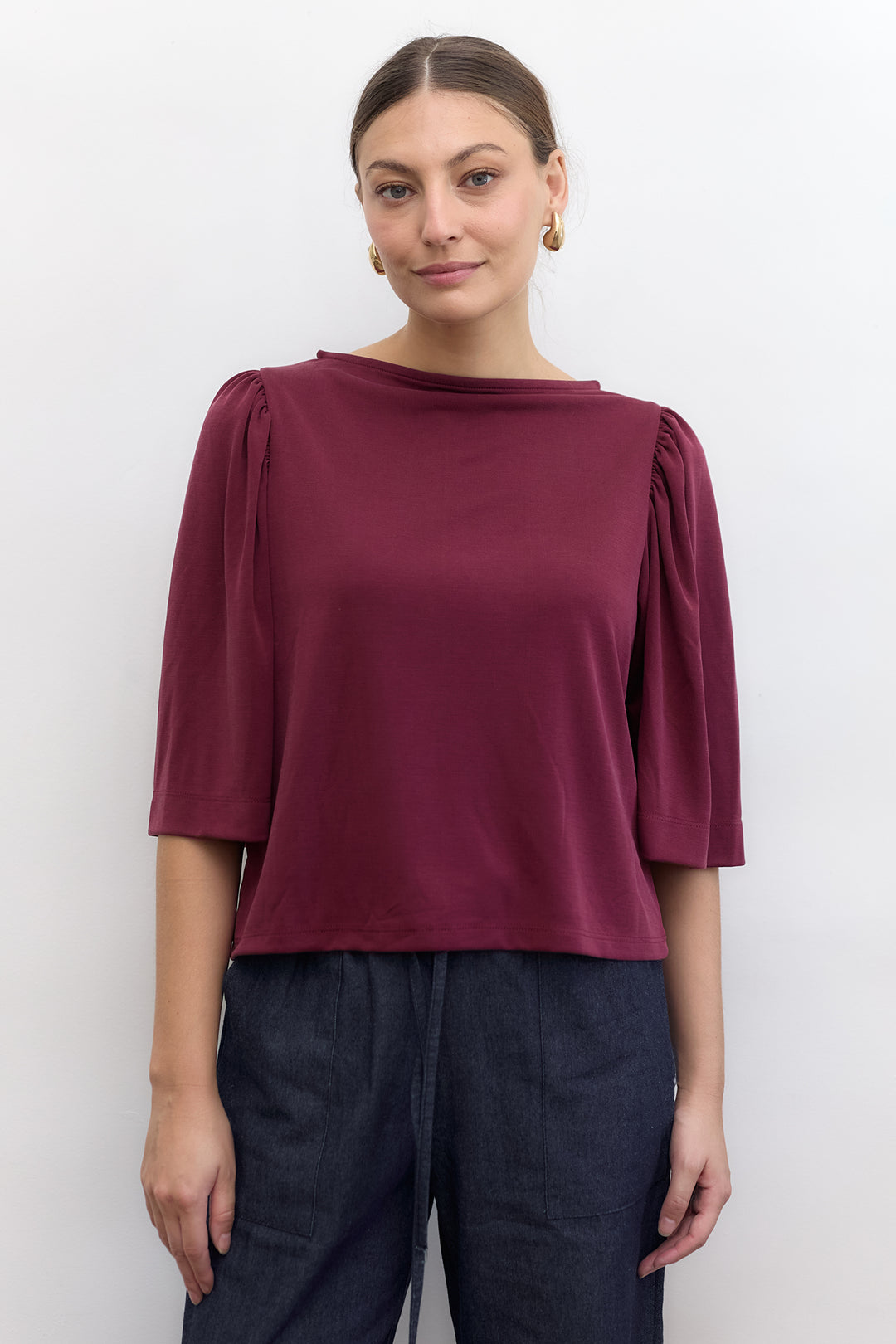 Lenny top | Bordeaux
