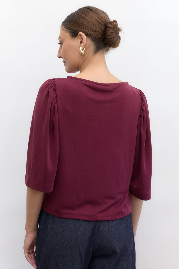 Lenny top | Bordeaux