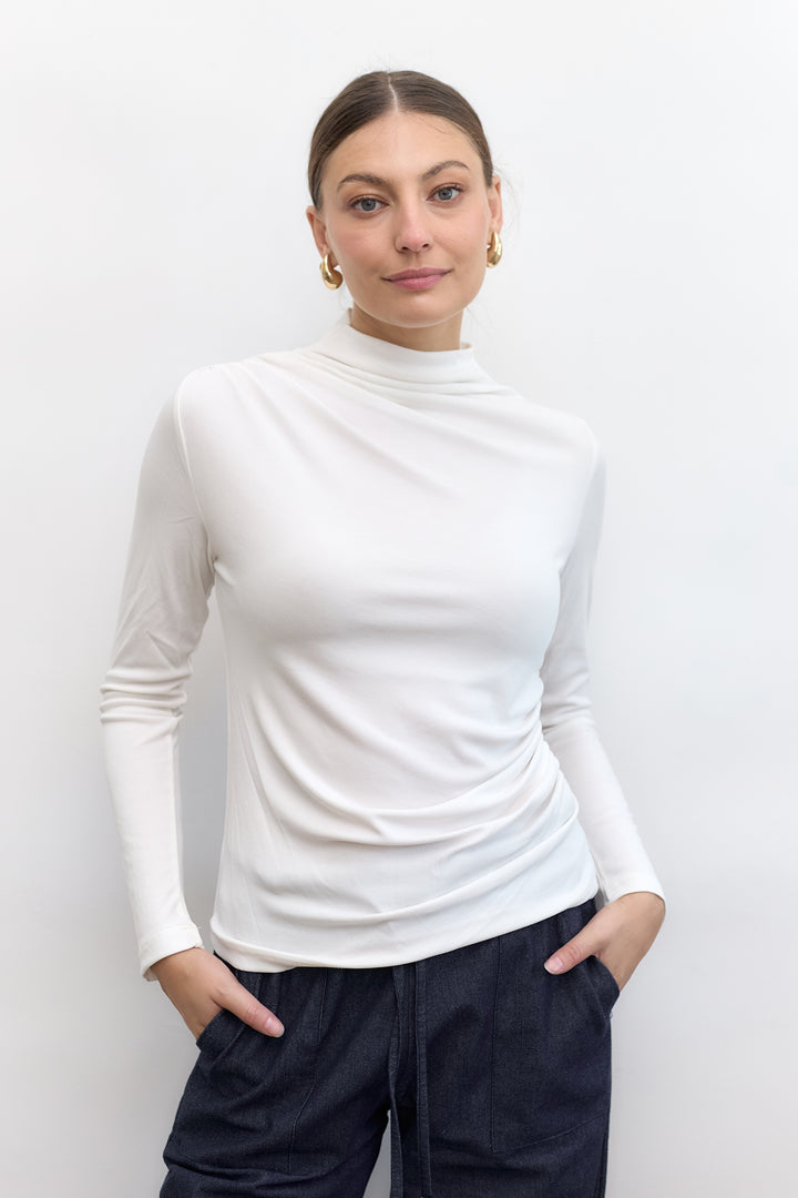 Via Winter Top  | White