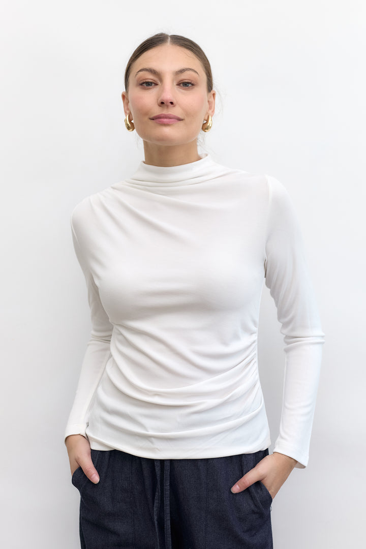 Via Winter Top  | White