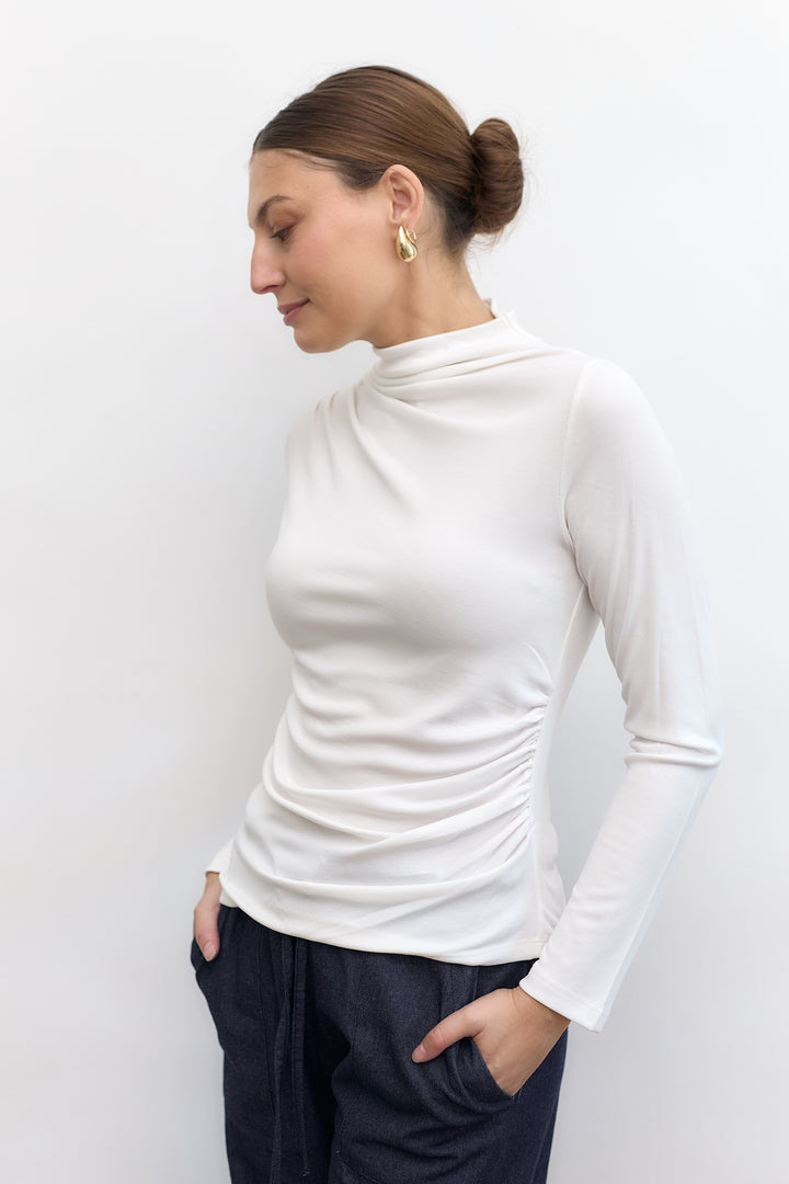 Via Winter Top  | White