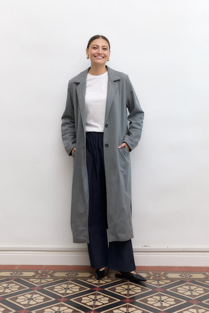 Leon coat | Black And White Tweed