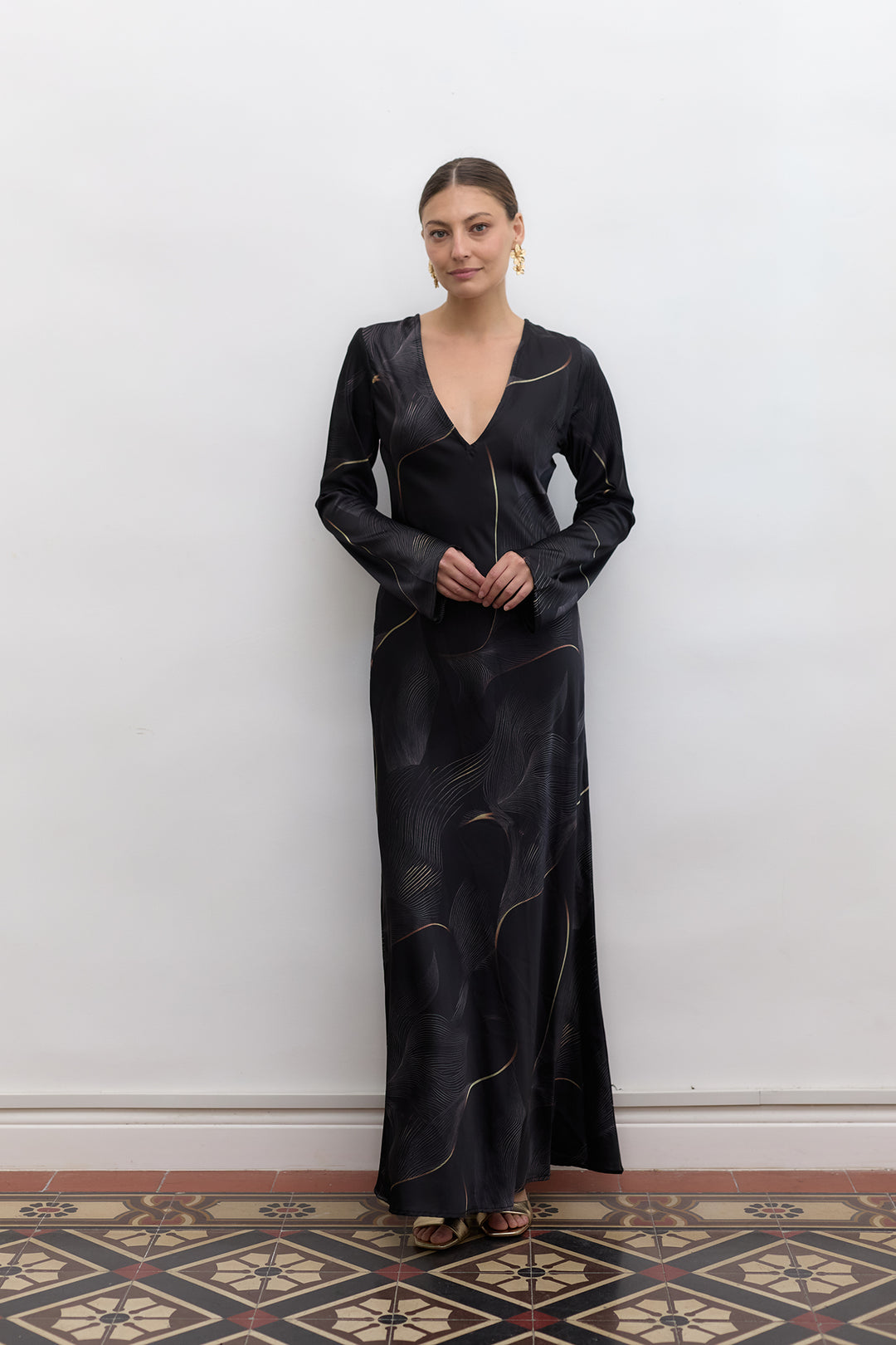Tiya dress | Black Print