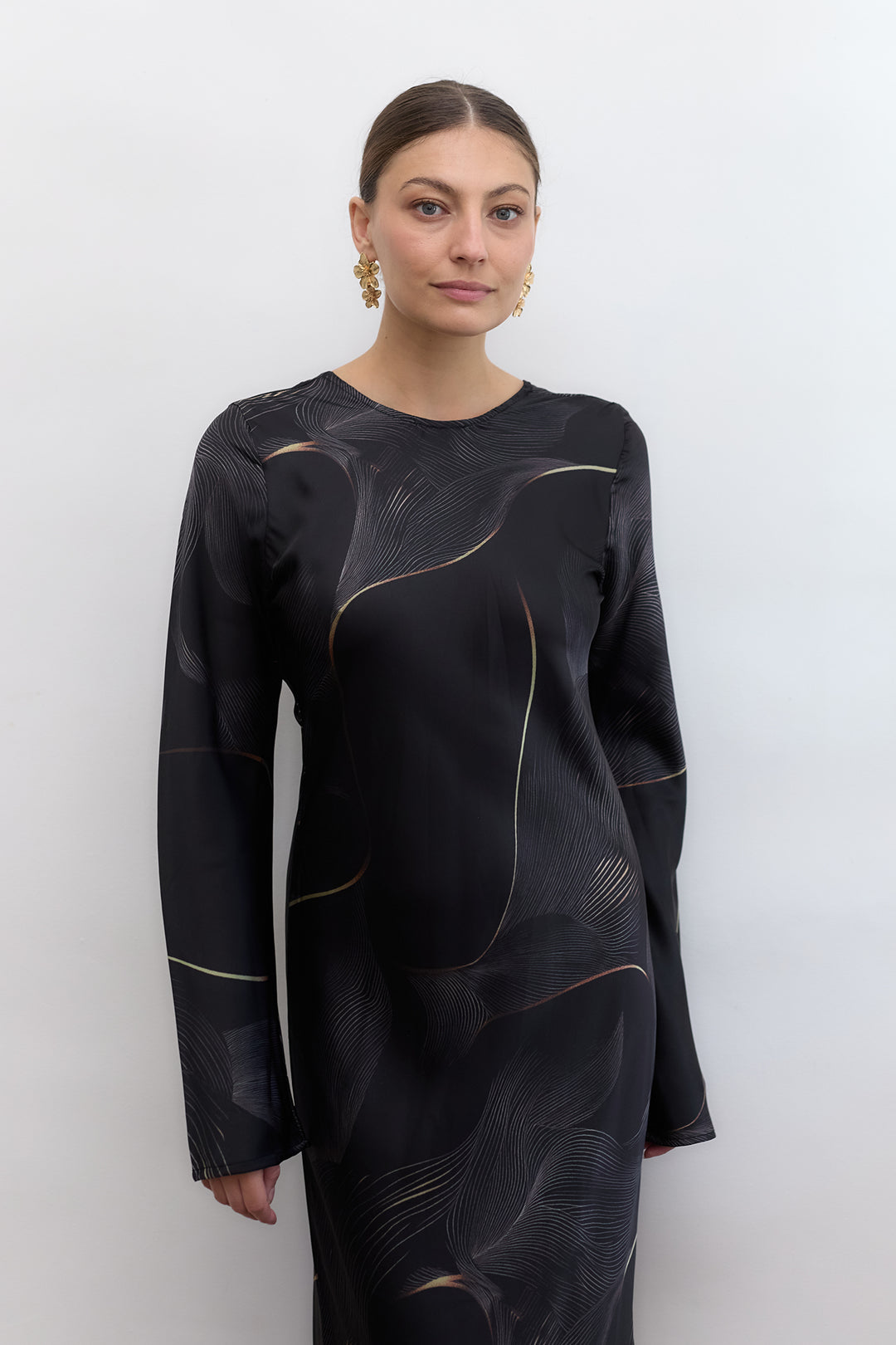 Tiya dress | Black Print
