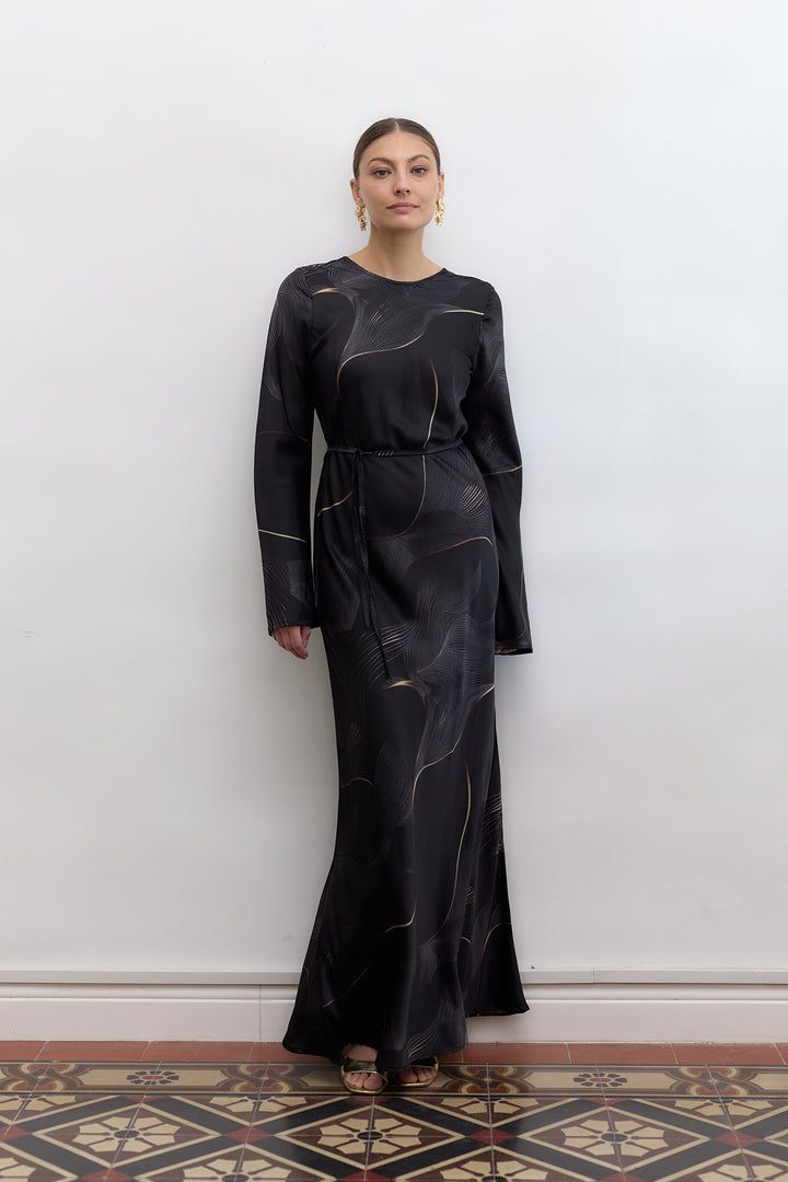 Tiya dress | Black Print