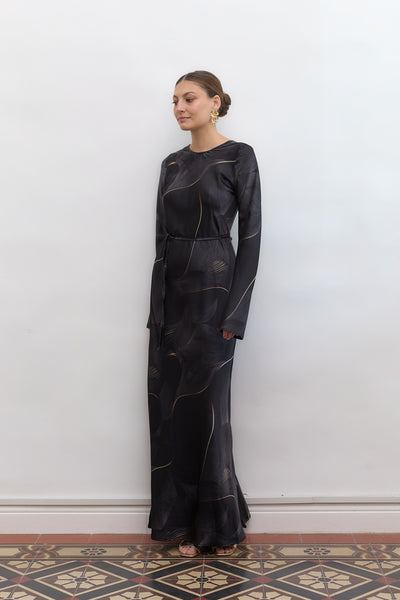 Tiya dress | Black Print