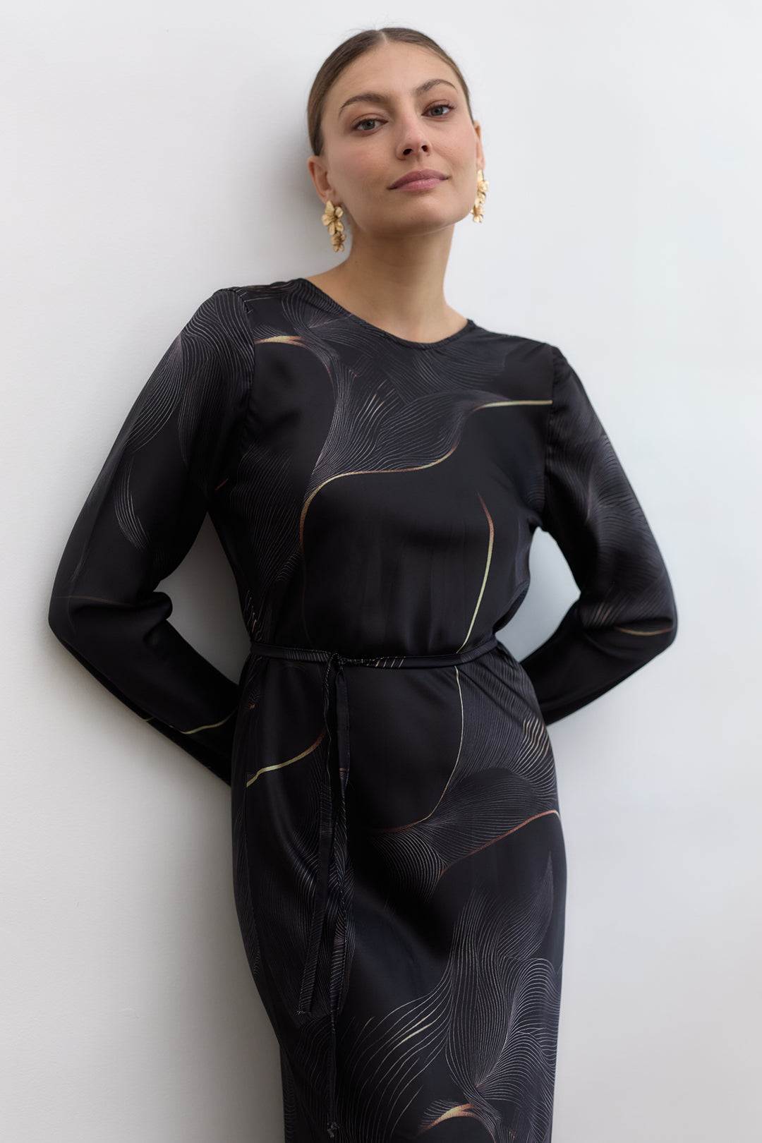 Tiya dress | Black Print