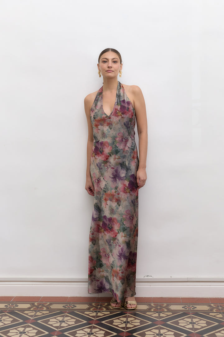 Monica evening dress | Flowers