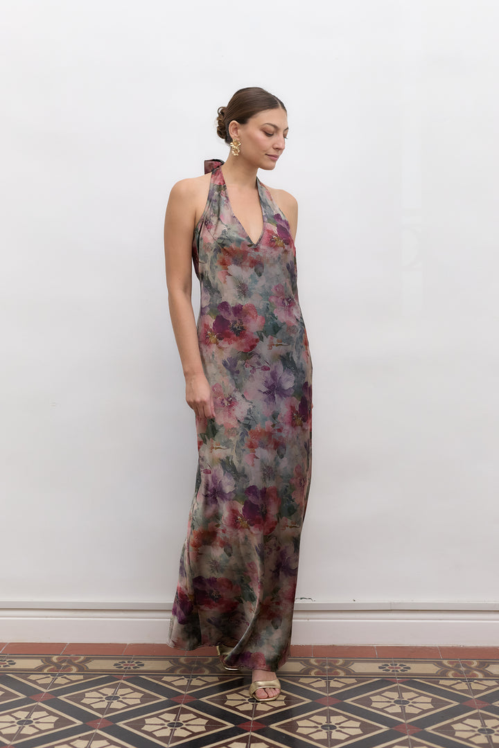 Monica evening dress | Flowers