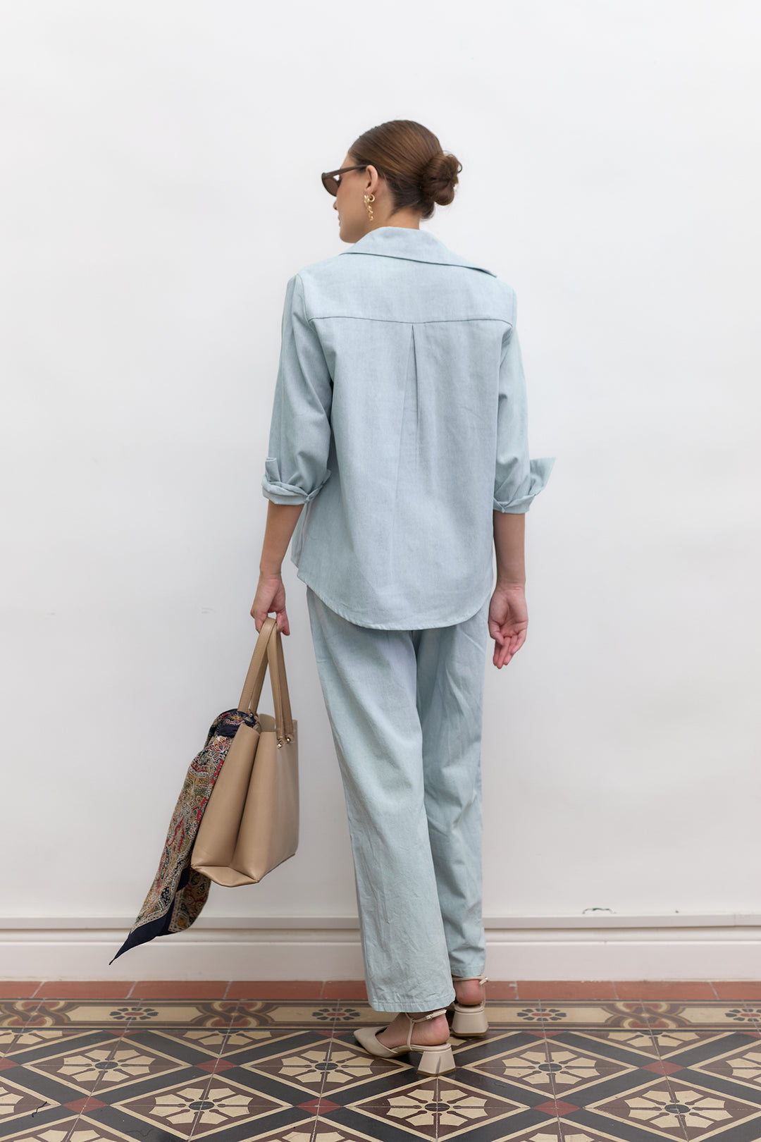Denim Blouse | Light Blue