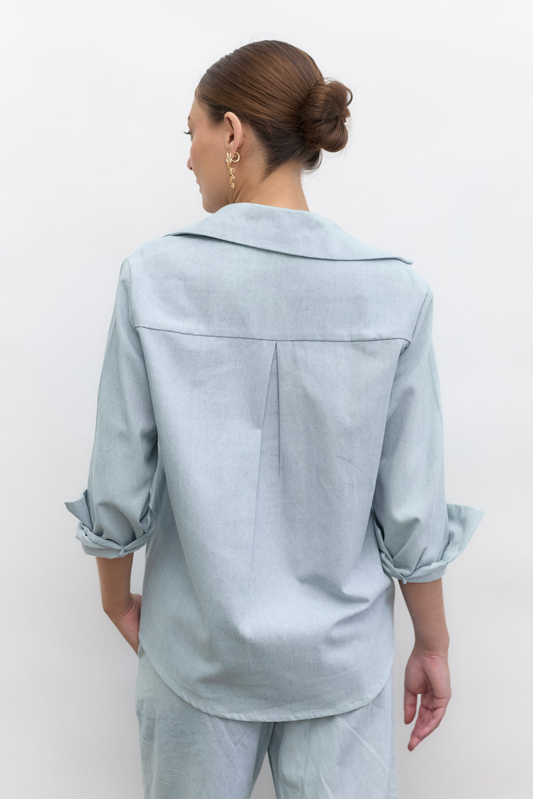 Denim Blouse | Light Blue