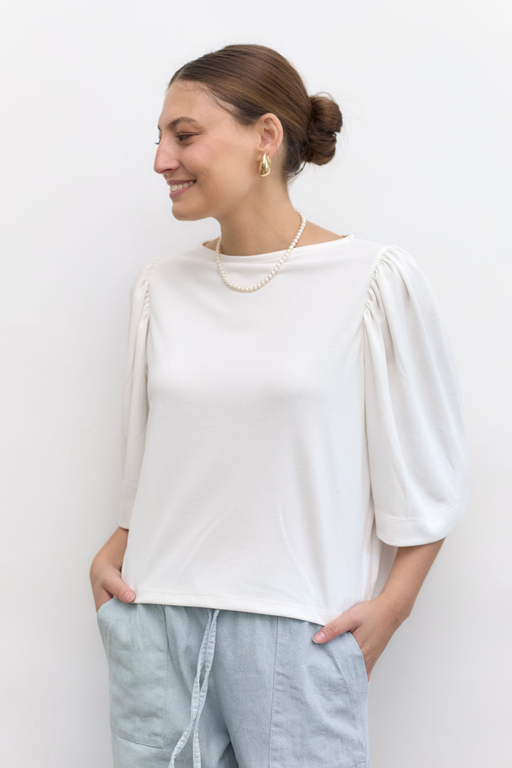 Lenny top | White