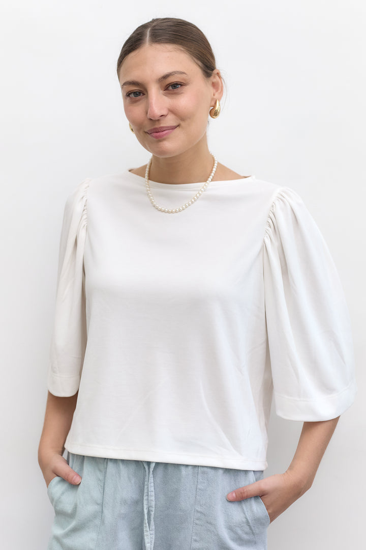 Lenny top | White