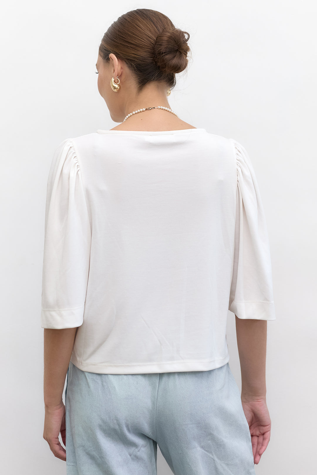 Lenny top | White