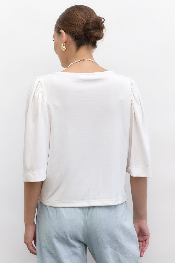 Lenny top | White