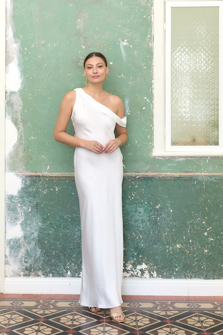Taylor evening dress | White