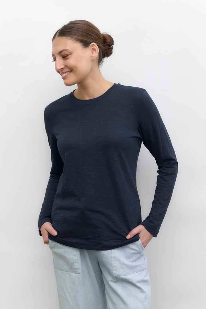 Mona Basic Top | Dark Blue