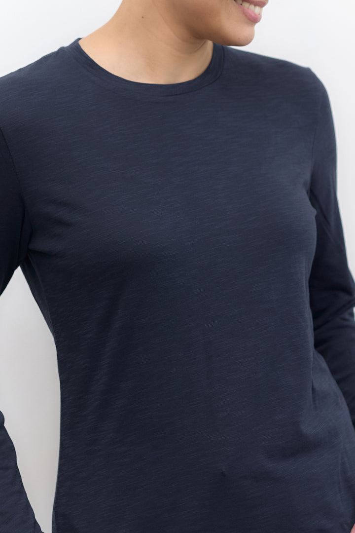 Mona Basic Top | Dark Blue