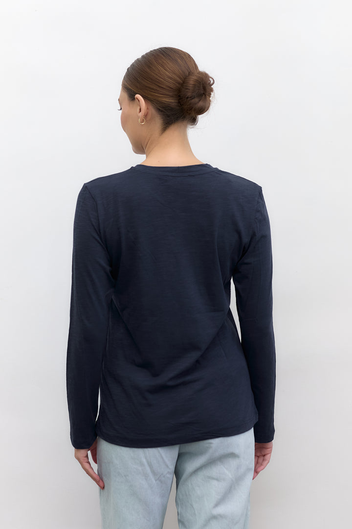 Mona Basic Top | Dark Blue