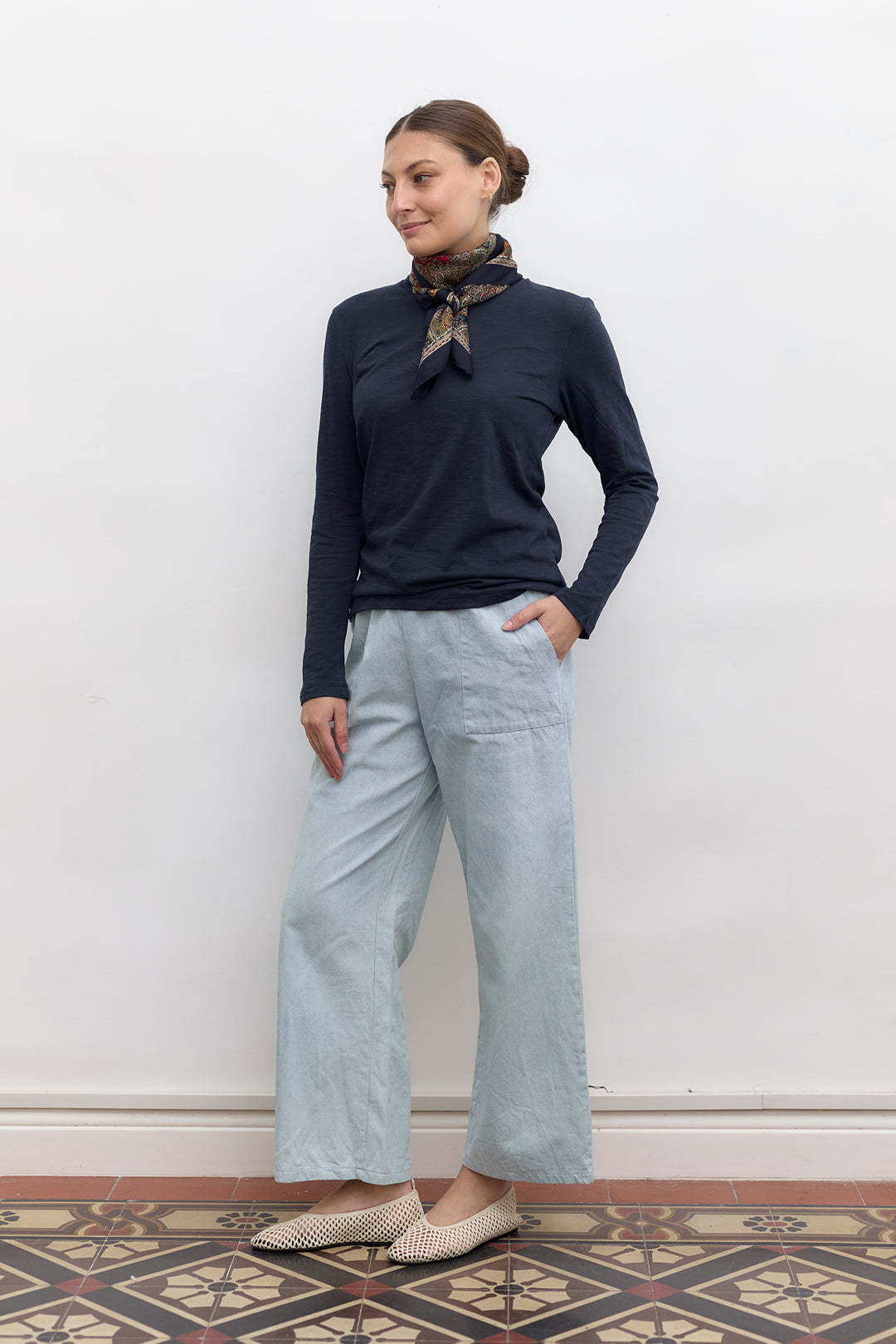 Mona Basic Top | Dark Blue