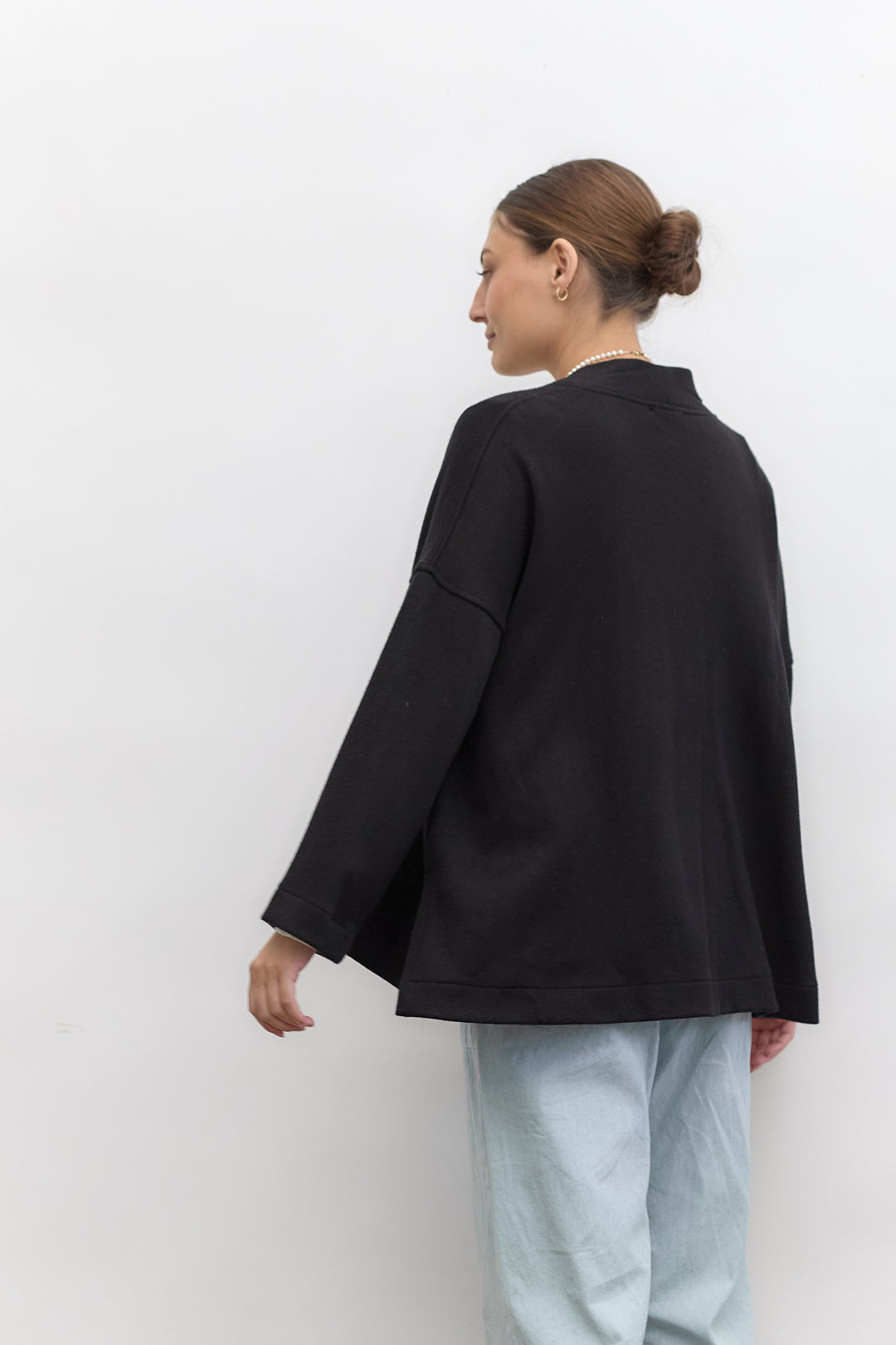 Cleo Wrap Top & Cardigan | Black