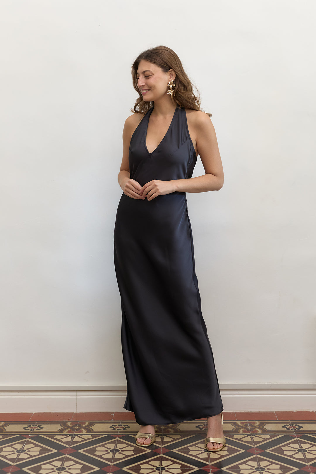 Monica evening dress | Dark Grey