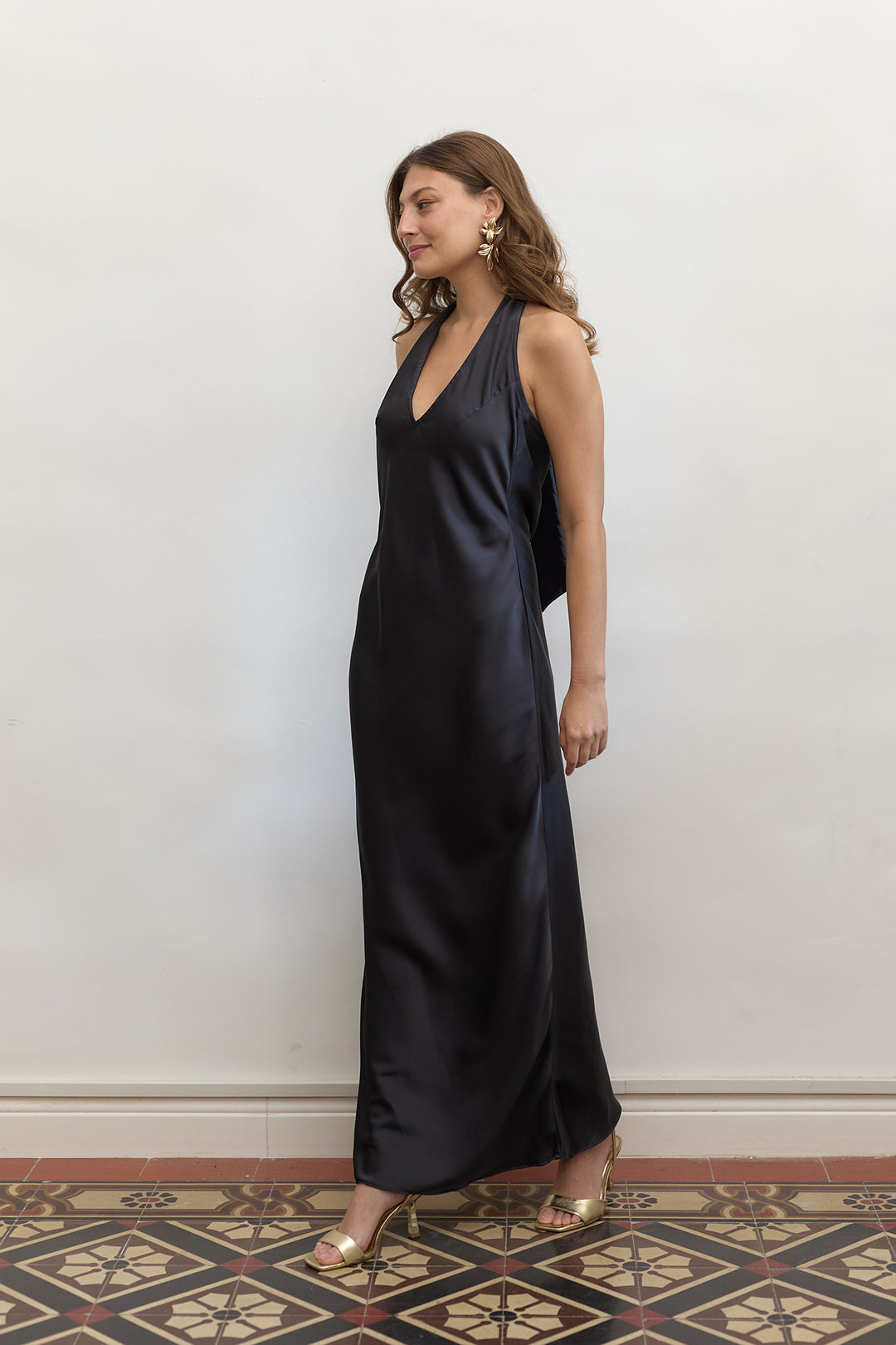 Monica evening dress | Dark Grey