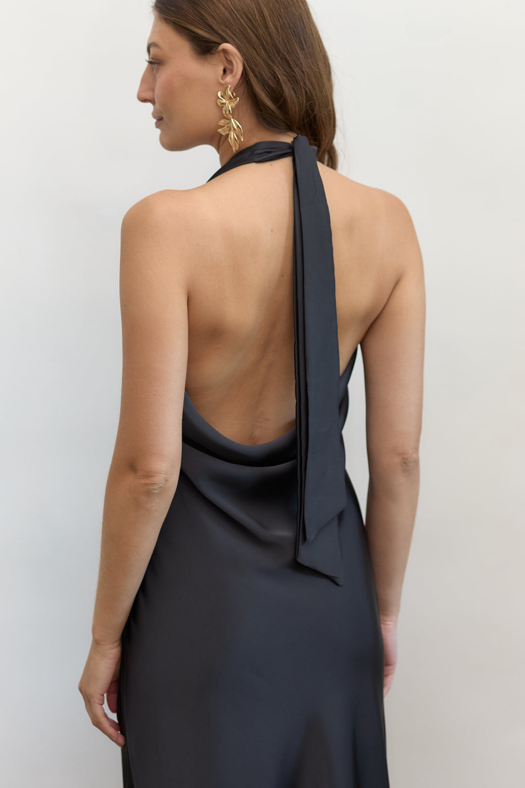 Monica evening dress | Dark Grey